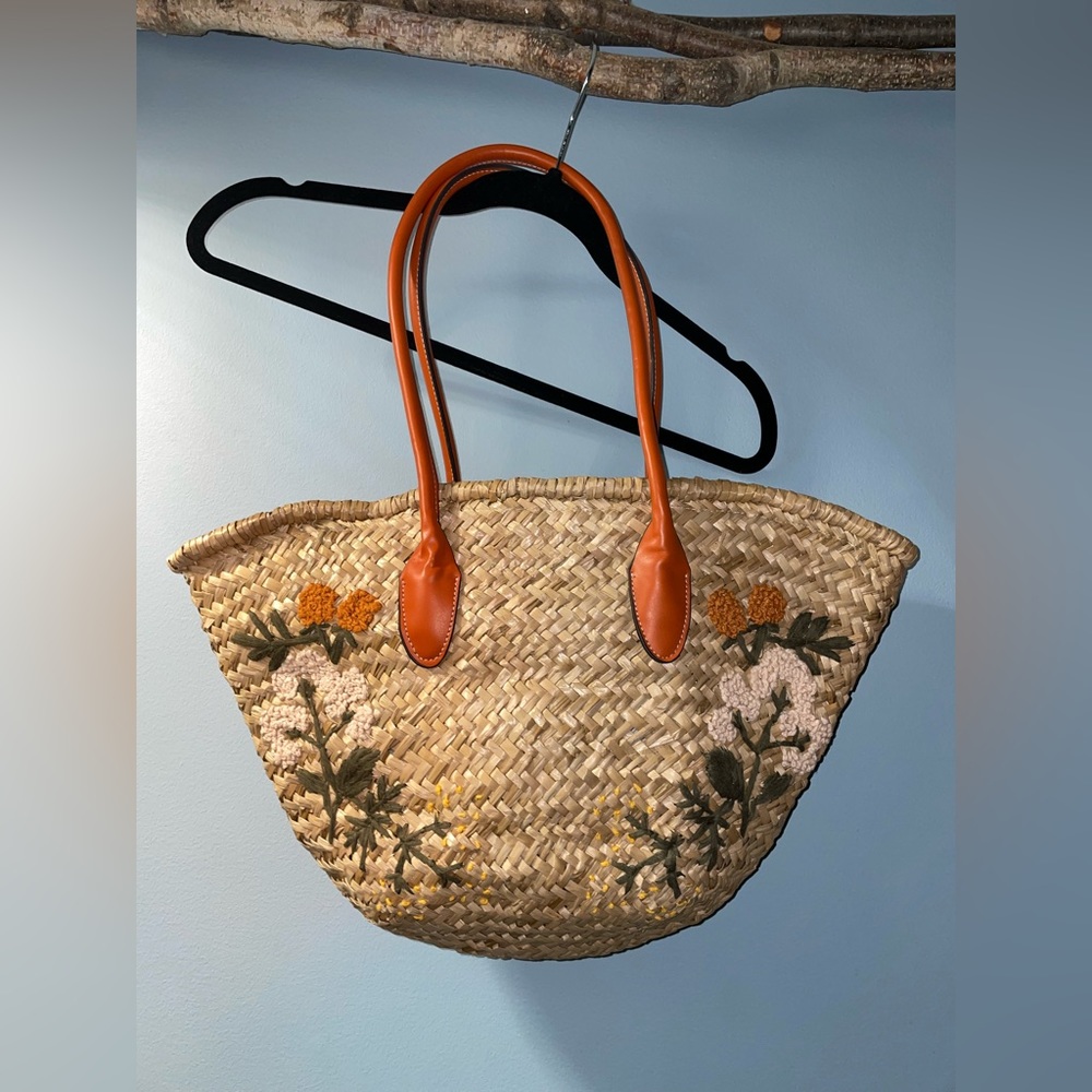 summer beach basket bag from Zara